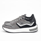 Harmont and Blaine Suede and Technical Fabric Sneakers