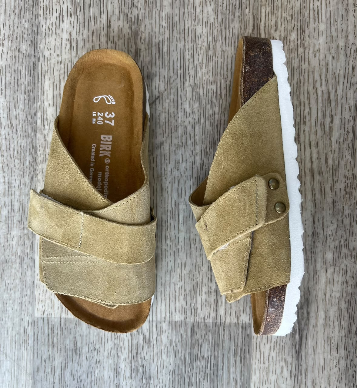 KYOTO CUIR BEIGE SABLE FEMME EVA BLANC