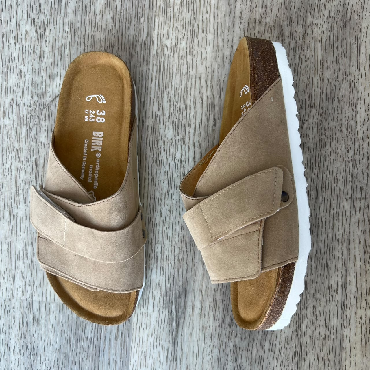 KYOTO NUBUCK BEIGE FEMME EVA BLANC