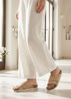 KYOTO NUBUCK BEIGE FEMME EVA BLANC