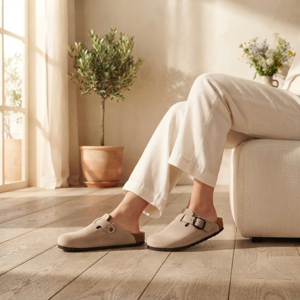 BOSTON NUBUCK BEIGE FEMME