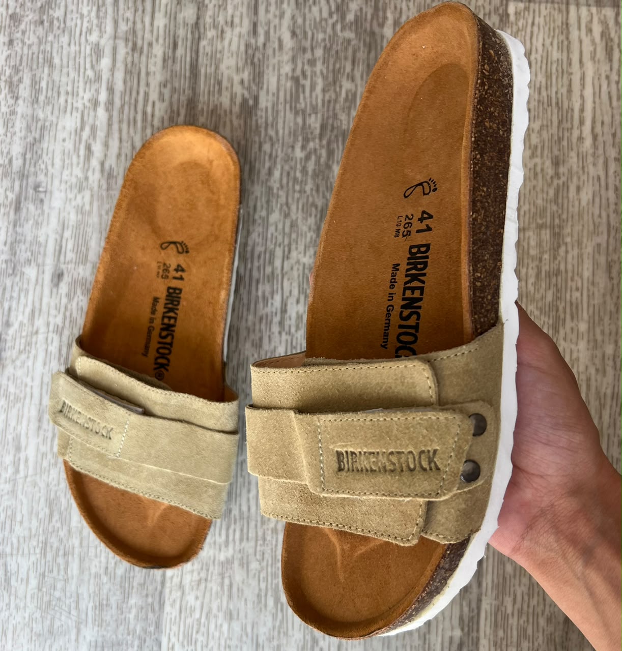 OITA CUIR BEIGE SABLE EVA BLANC HOMME