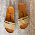OITA CUIR BEIGE SABLE EVA BLANC HOMME