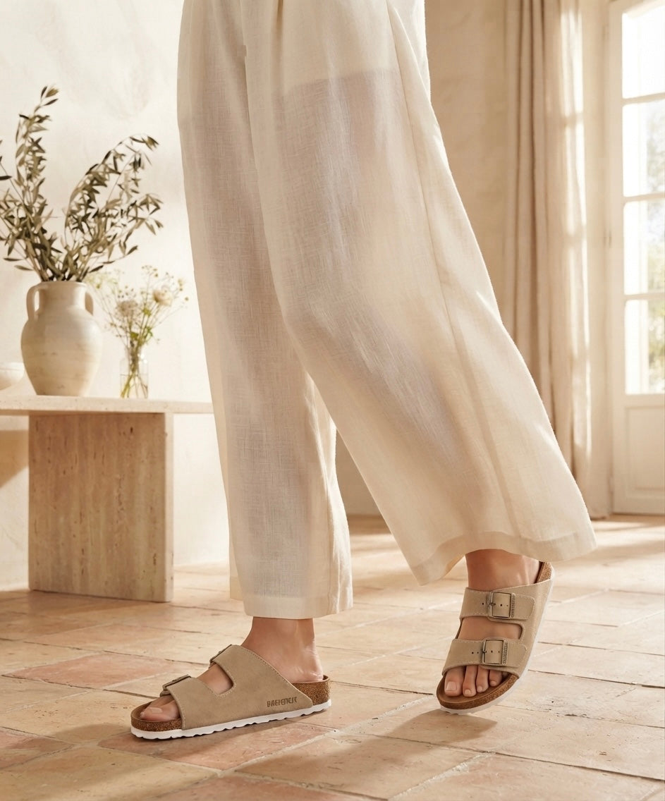 ARIZONA NUBUCK BEIGE EVA BLANC