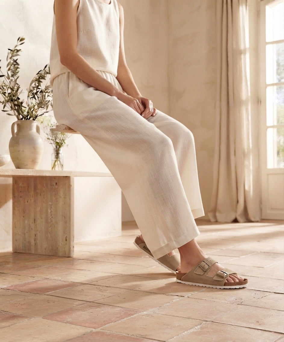 ARIZONA NUBUCK BEIGE EVA BLANC