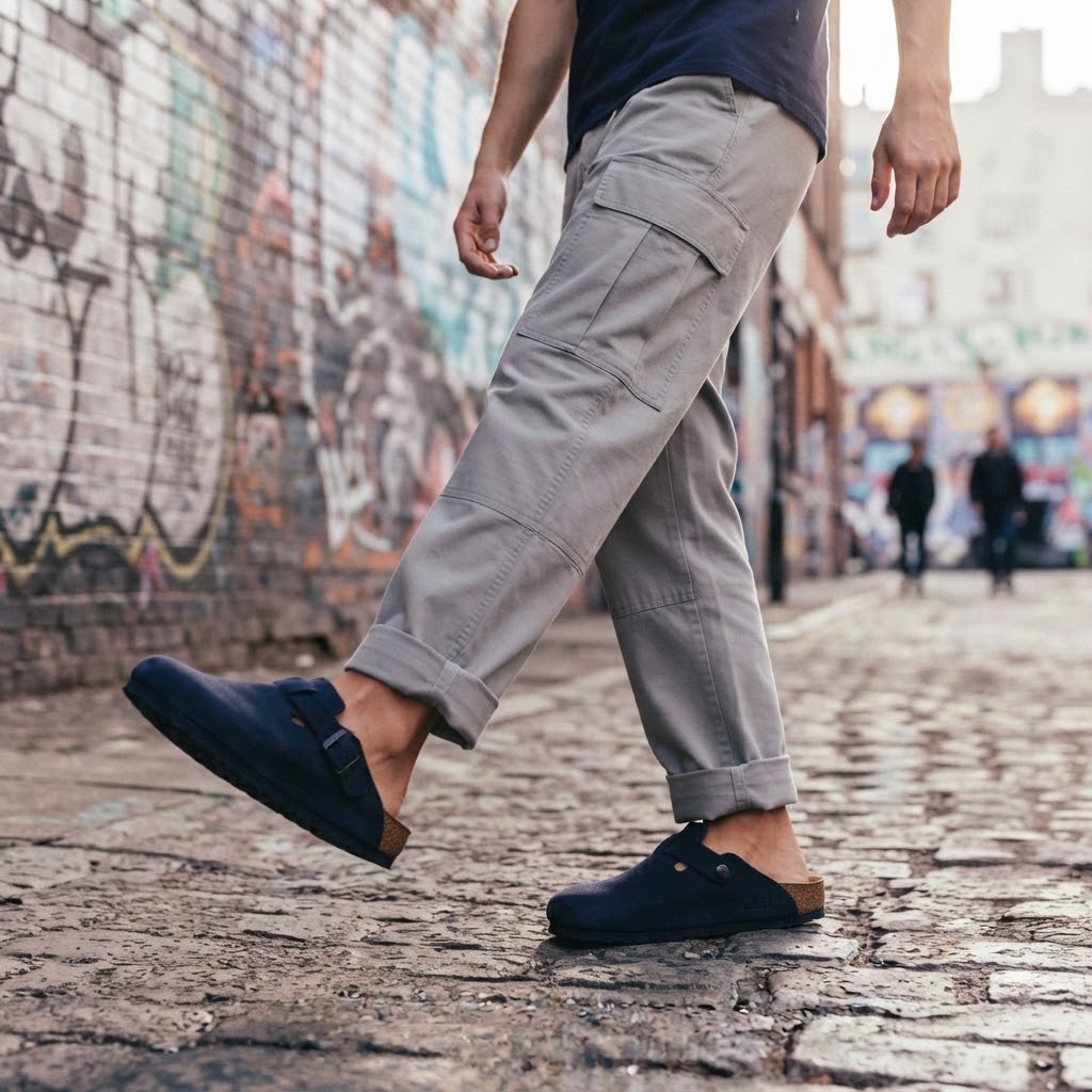 BOSTON NUBUCK BLEU
