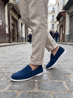 MOCASSIN KAMI DAIM BLEU
