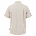 Départ Homme Chemise en Lin Beige