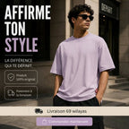 Départ Homme T-shirt Oversize-Lilac