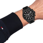 Montre Tommy Hilfiger Lars Black Stainless Steel Geometric Dial