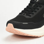 PEAK CUSHION RUNNING SHOES-BLACK/WHITE EXT54388H-Z495