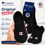 Champion 2-Pack Footie Socks Black