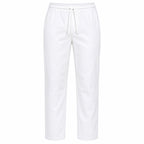 Départ Homme Pantalon en Lin Blanc