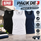 DEPART PACK DE 3 DÉBARDEURS HOMME
