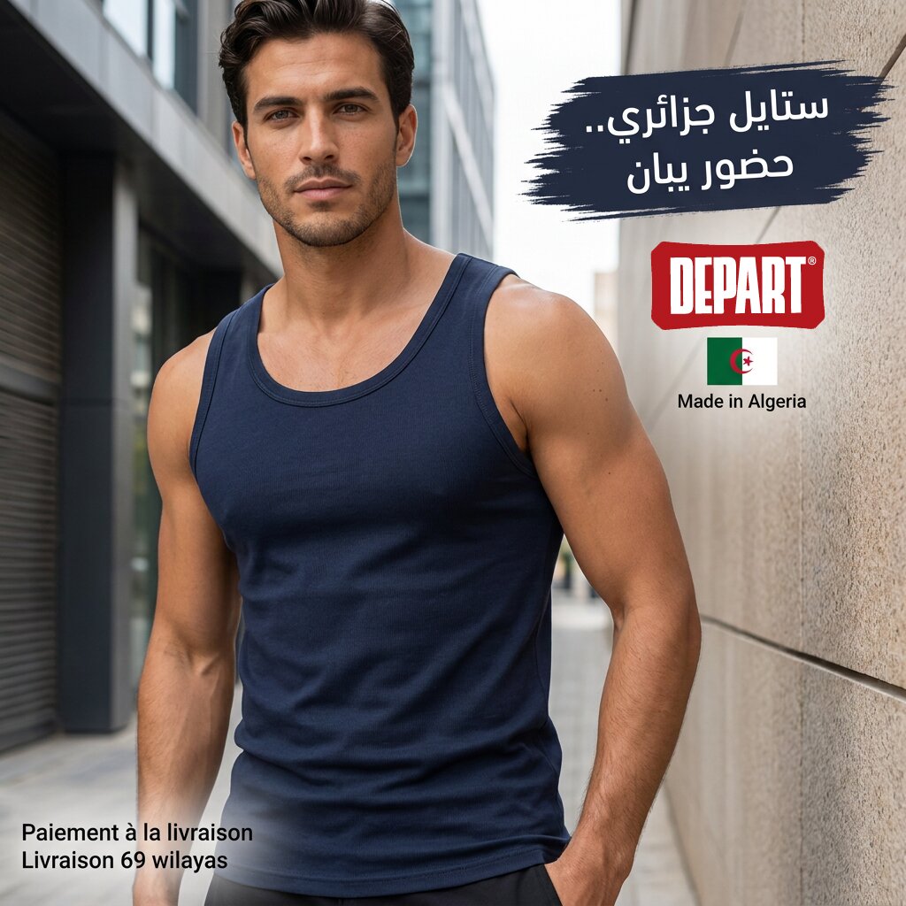 DEPART PACK DE 3 DÉBARDEURS HOMME