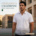 Départ Homme Chemise en Lin White