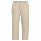 Départ Homme Pantalon en Lin Beige