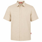 Départ Homme Chemise en Lin Beige