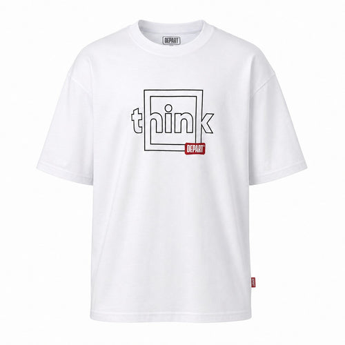 Départ Homme T-shirt Oversize Blanc