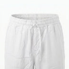 Départ Homme Pantalon en Lin Blanc