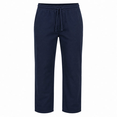 Départ Homme Pantalon en Lin Navy
